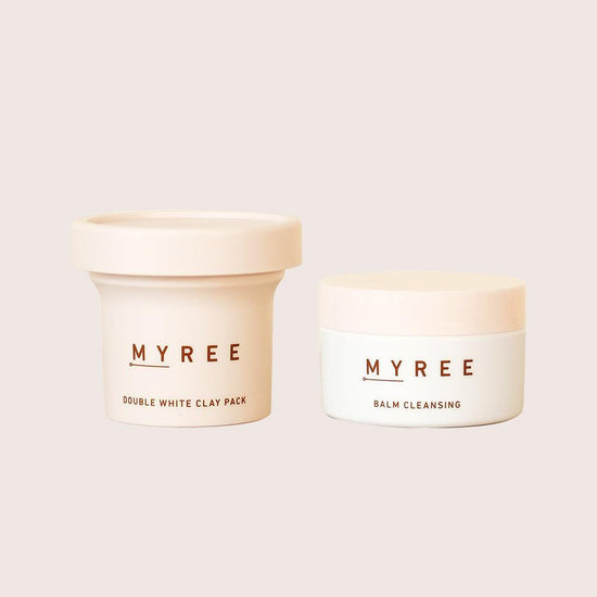 MYREE スペシャルケア2個セットシリーズ 美白クレイパック&バーム なめらかに落とし、美白とトーンアップに導くセット - MYREE