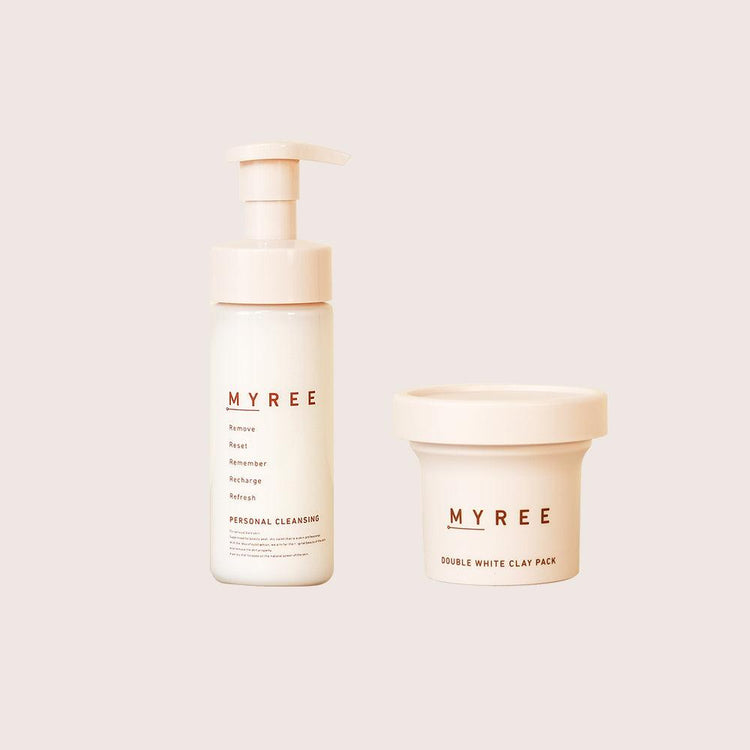 MYREE スペシャルケア2個セットシリーズ 美白クレイパック&ミルク 包み込むように優しく落とし、美白とトーンアップに導くセット - MYREE
